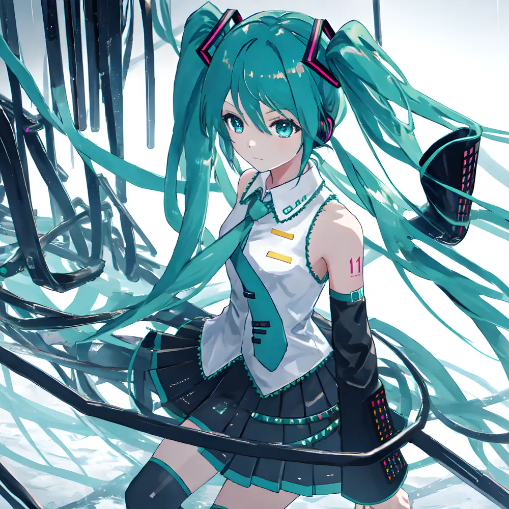 hình anime miku phong cách