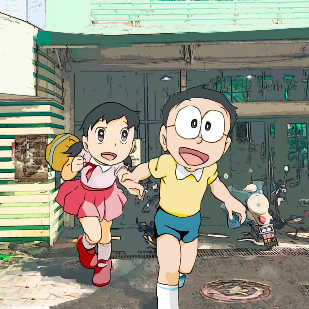 ảnh nobita và shizuka dễ thương 