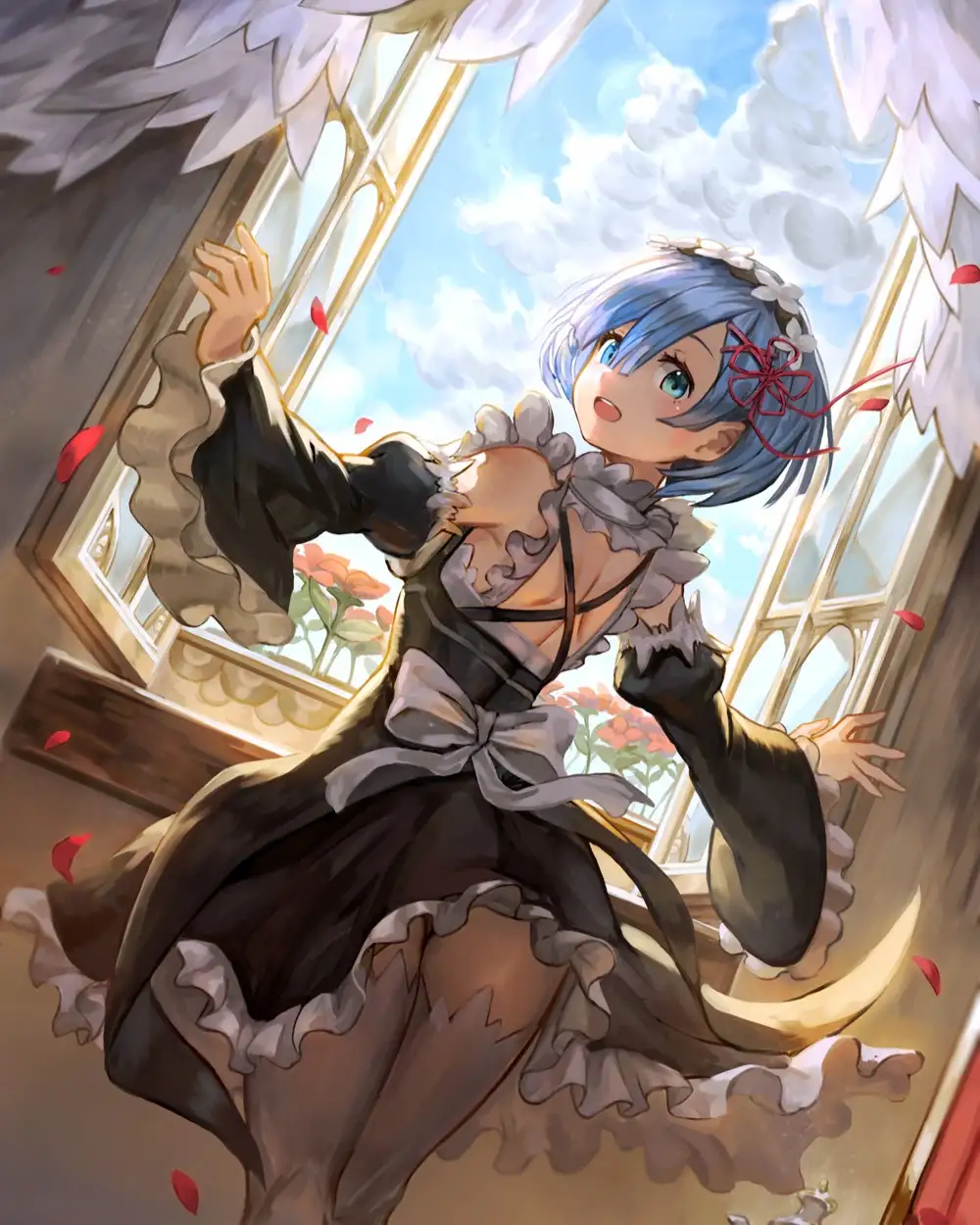 ảnh rem anime phong cách 
