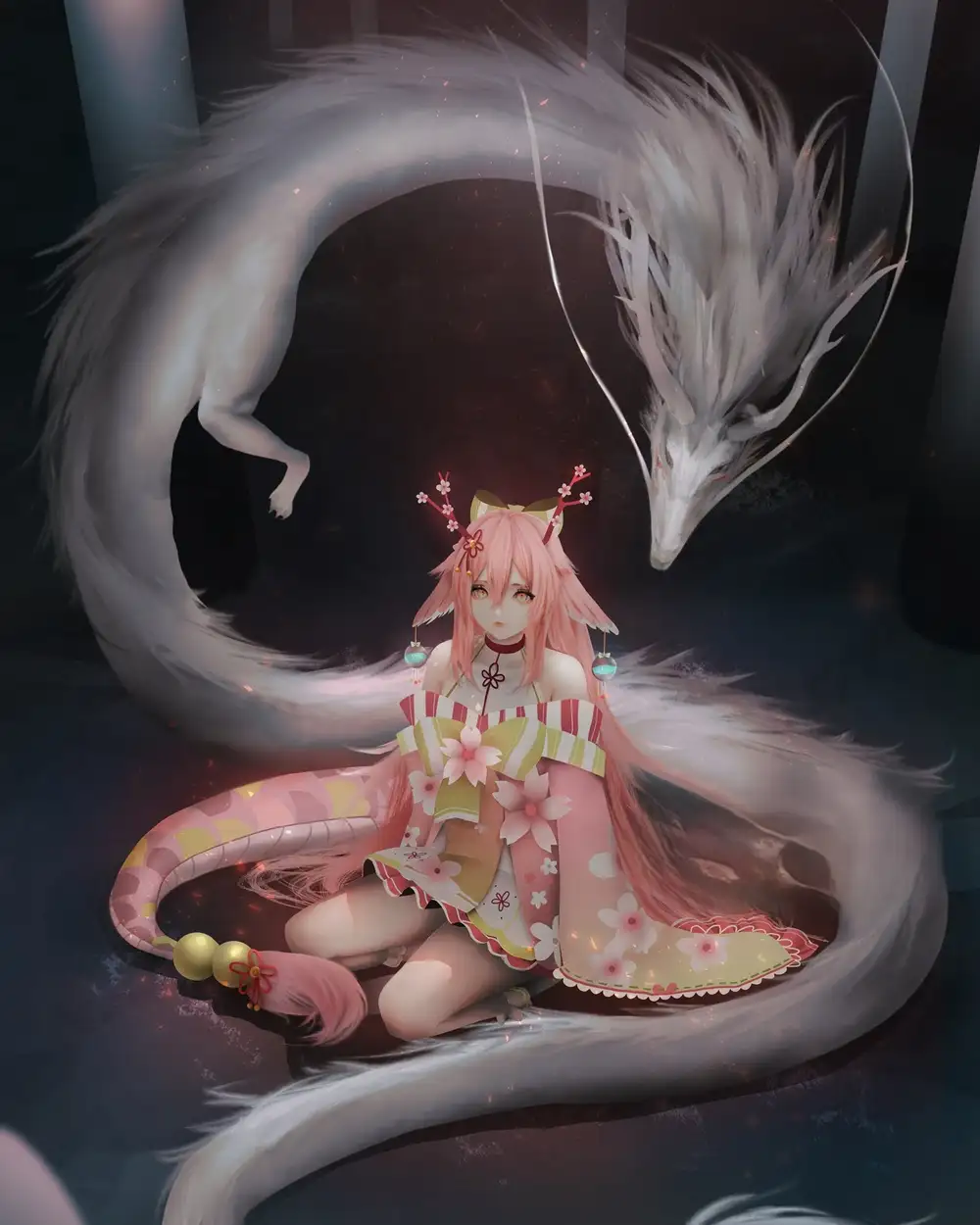 ảnh anime rồng nghệ thuật