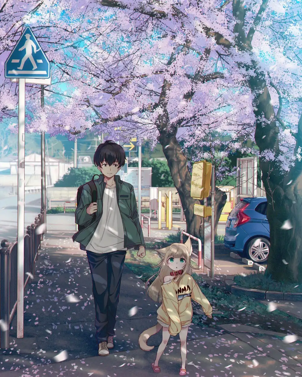 ảnh anime hoa anh đào