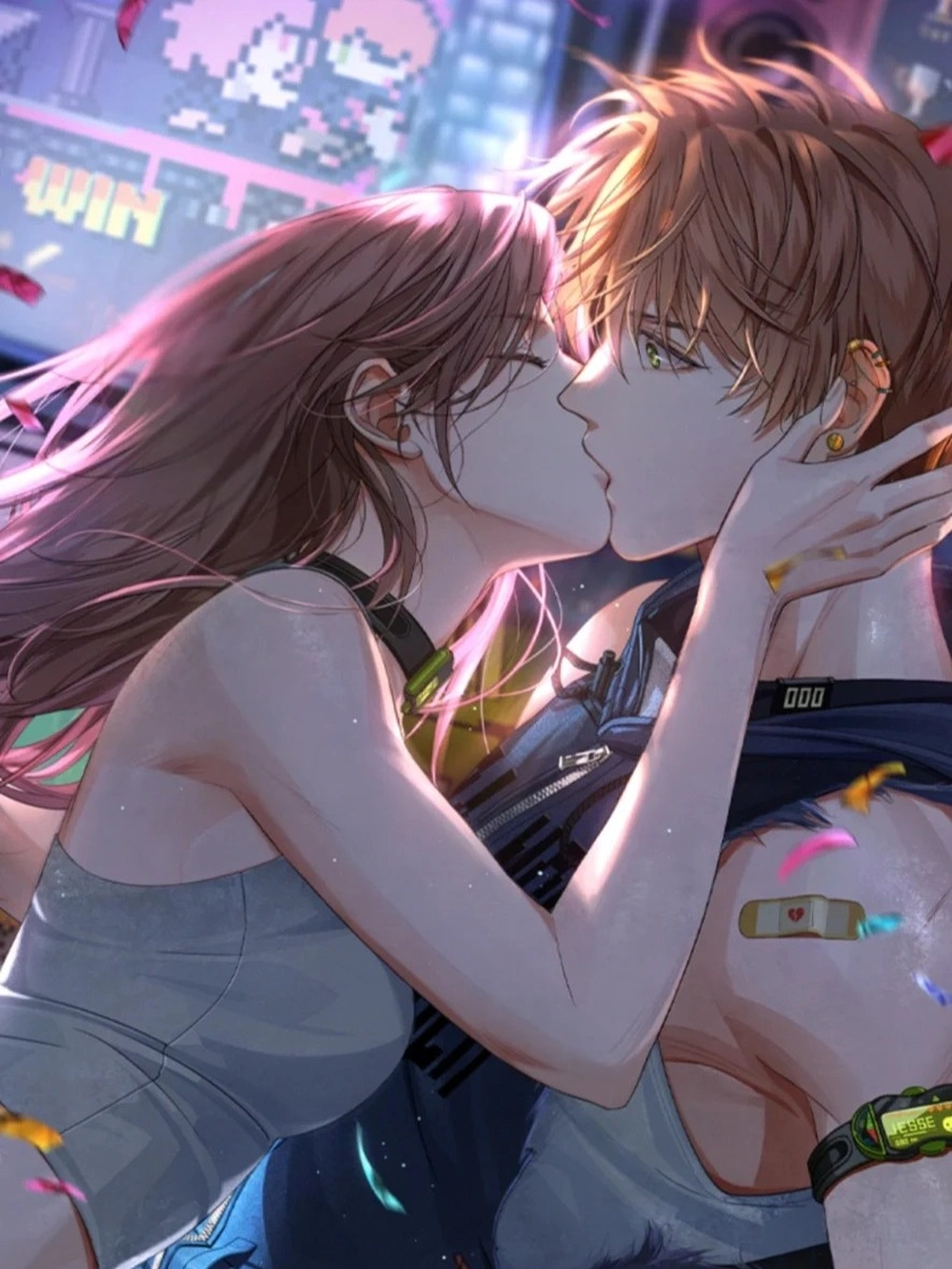 hình anime hôn nhau lãng mạn