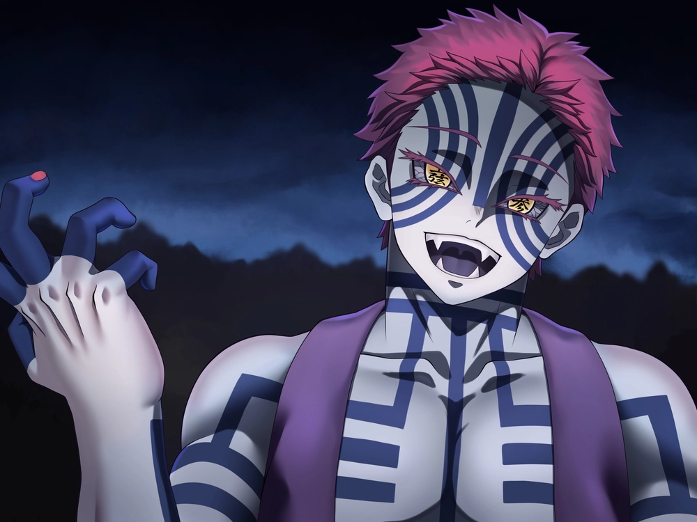 ảnh anime akaza sắc nét 