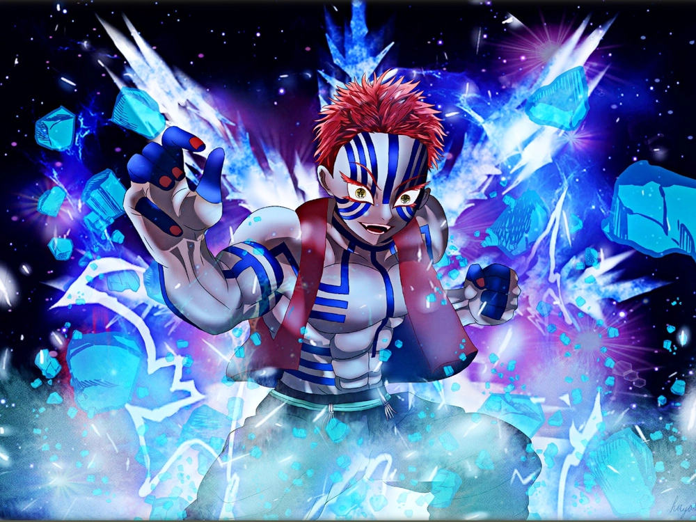 ảnh akaza trong kimetsu no yaiba 