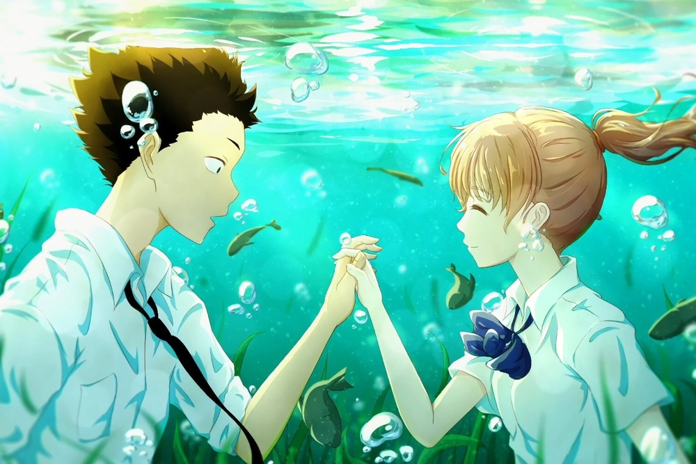ảnh anime dáng hình thanh âm lung linh 
