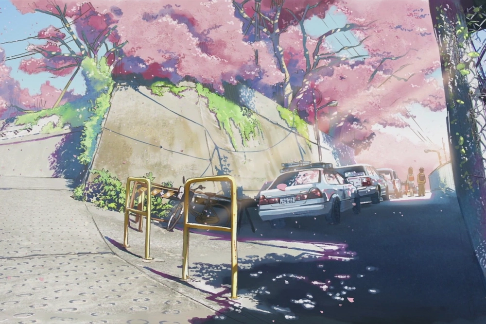 phong cảnh đường phố anime mang màu sắc Tokyo 