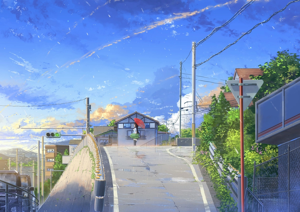 cảnh đường phố anime chất lượng 2k cực đẹp 