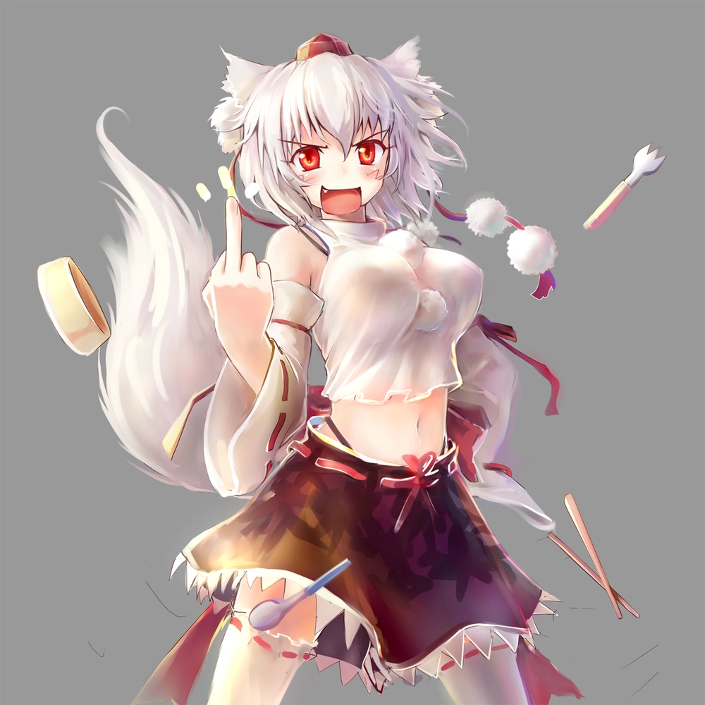 ảnh anime giơ ngón tay giữa 