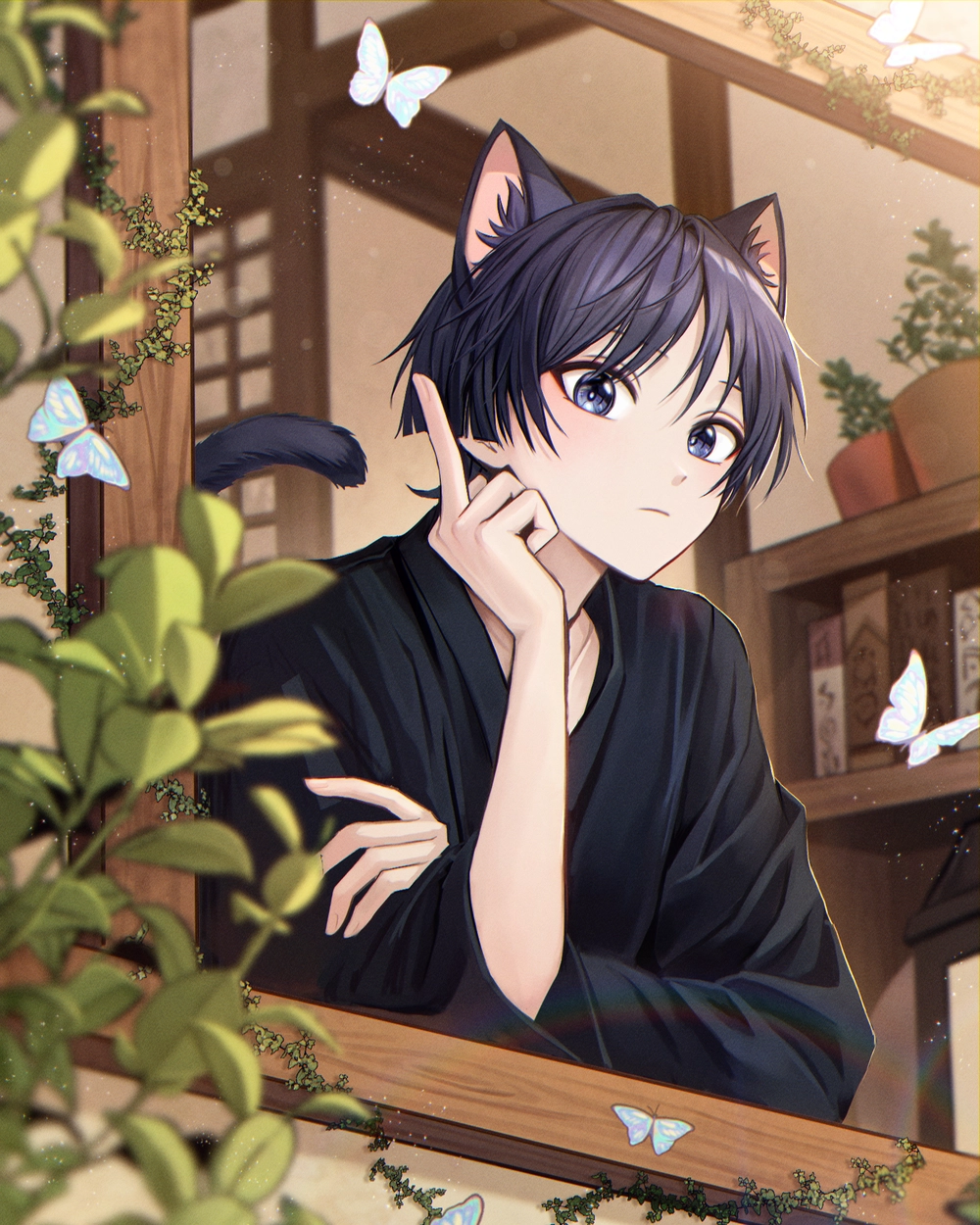 hình ảnh anime troll giơ ngón giữa 