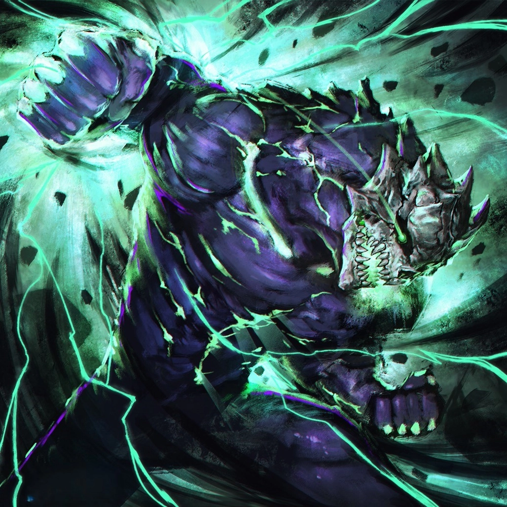 ảnh Kaiju No. 8 đang hành động trong cảnh phim 