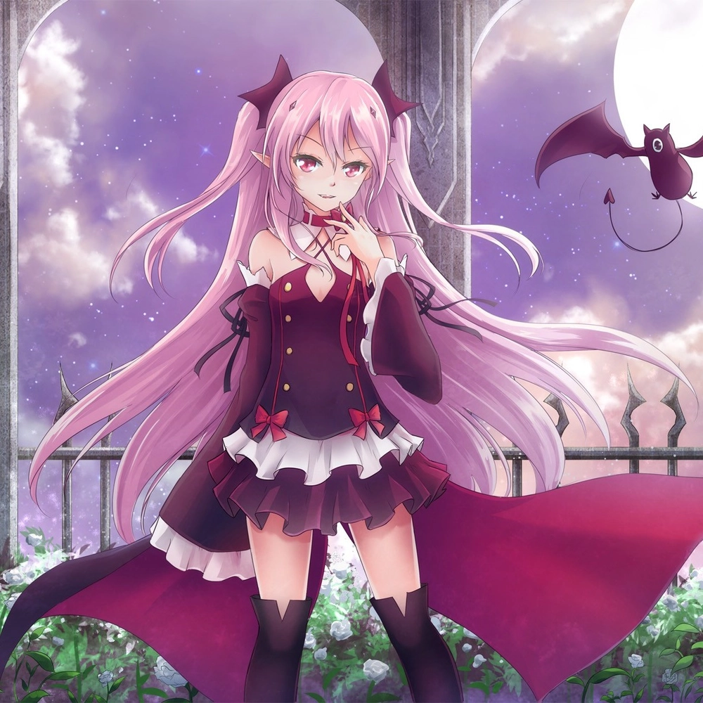 hình anime ma cà rồng cute dễ nhìn 