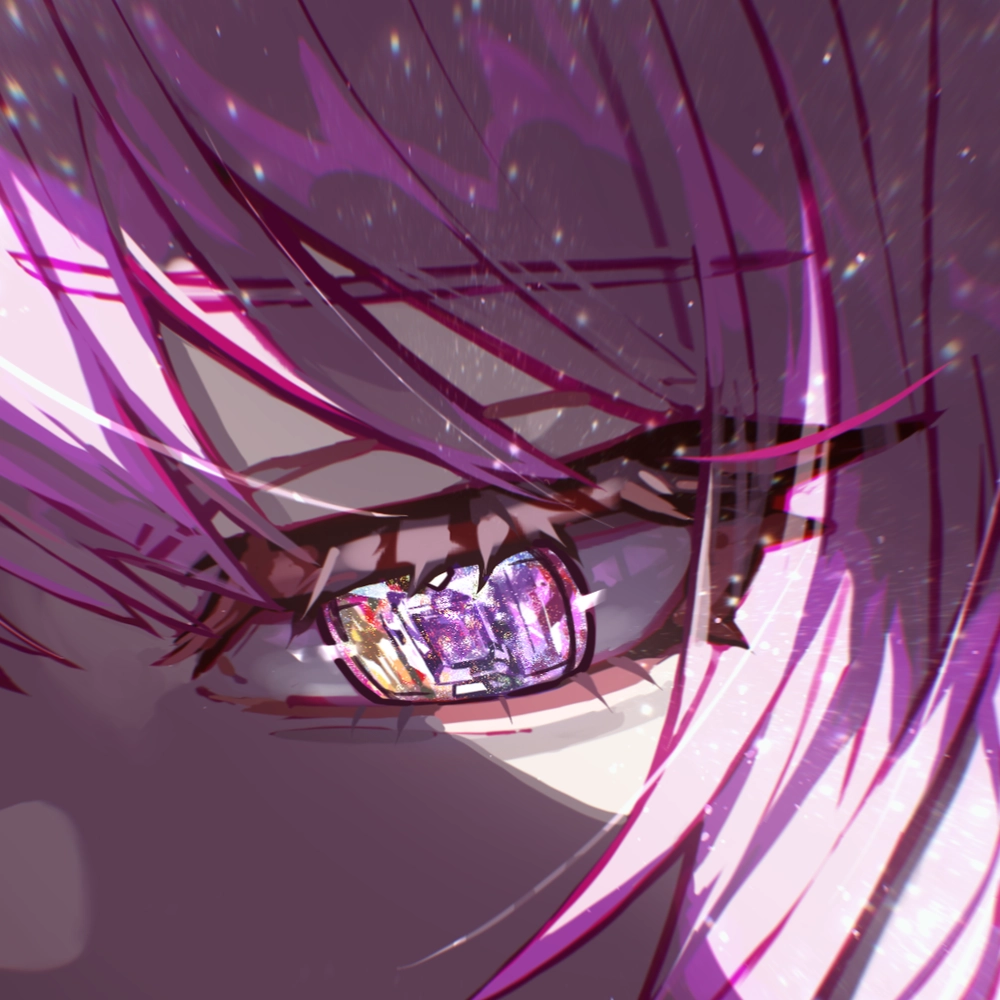 ảnh anime nữ với đôi mắt bí ẩn 