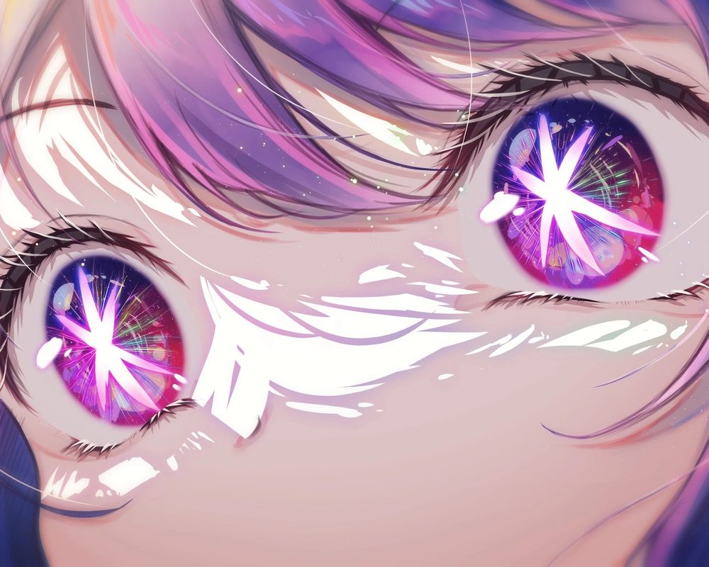 ảnh anime đôi mắt nổi bật của nhân vật chính 
