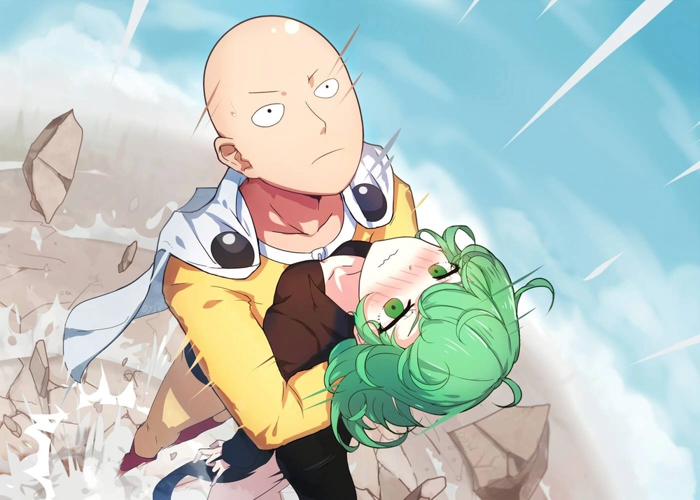 ảnh biểu cảm hài hước của Saitama One Punch Man