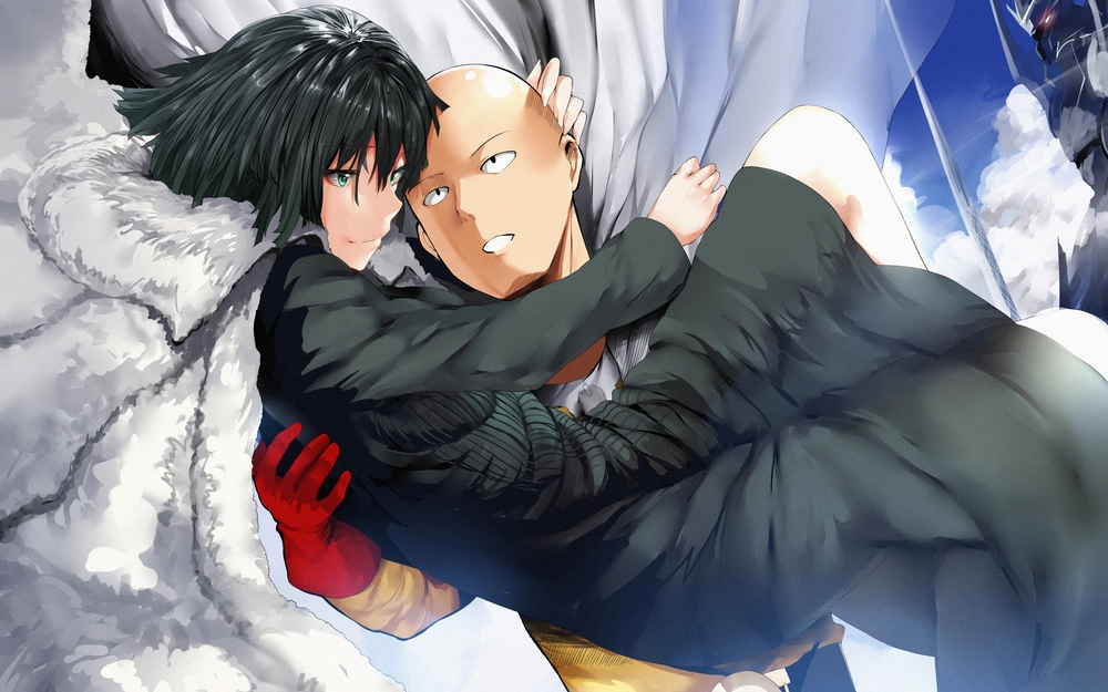 ảnh anime One Punch Man phong thái bất cần