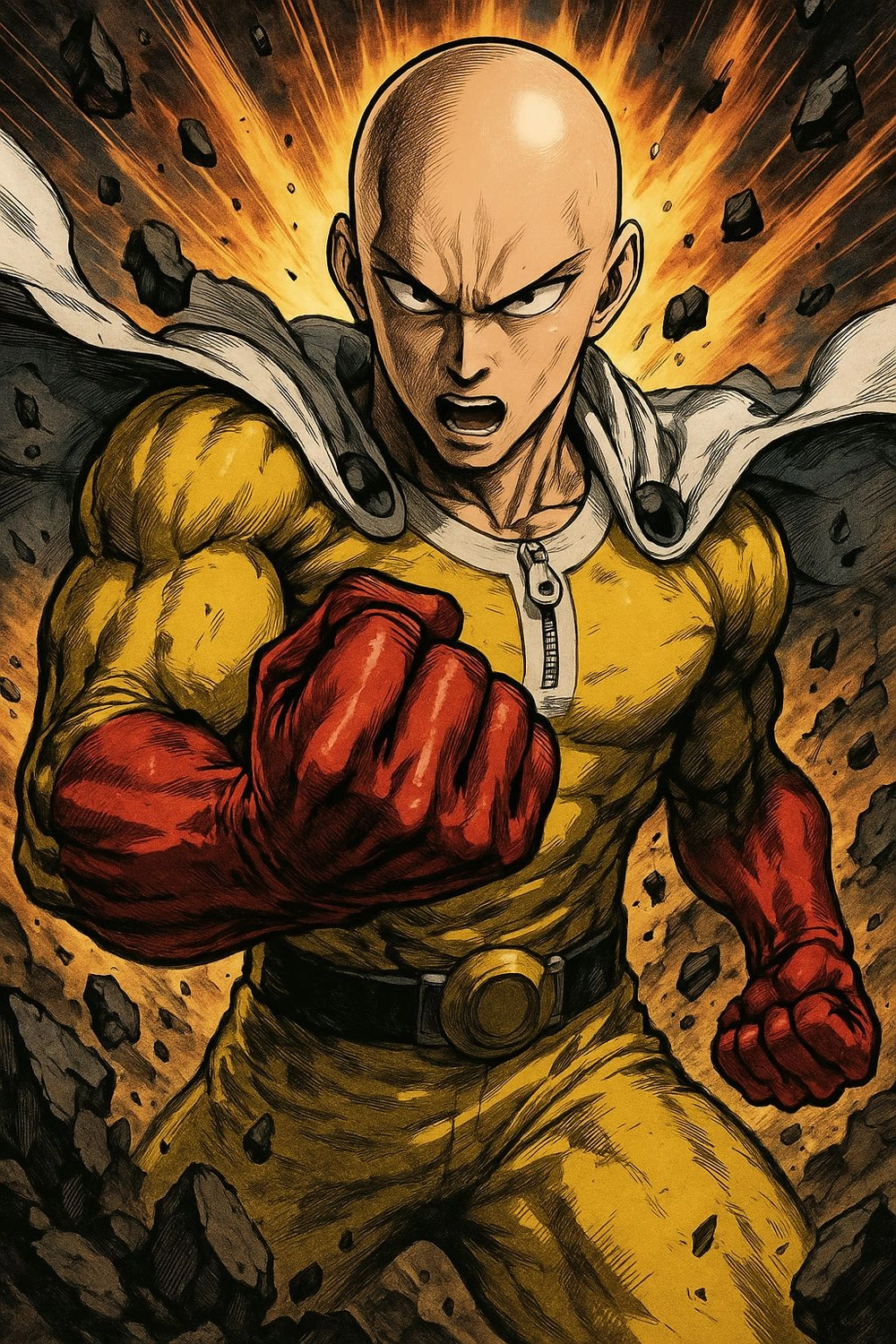 hình One Punch Man hành động mãn nhãn