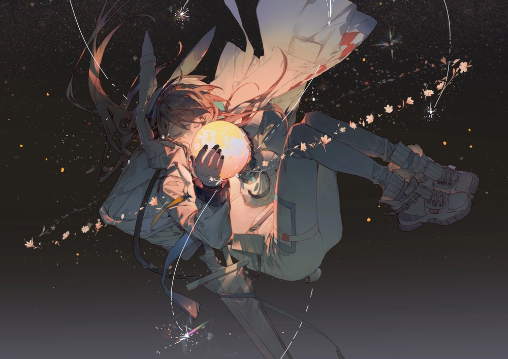 hình ảnh phi hành gia hoạt hình anime độc đáo 