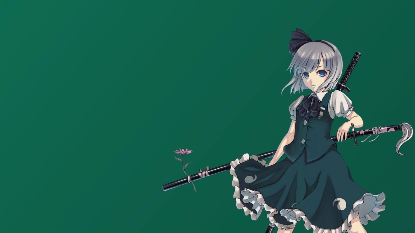 ảnh nền anime tone xanh lá 