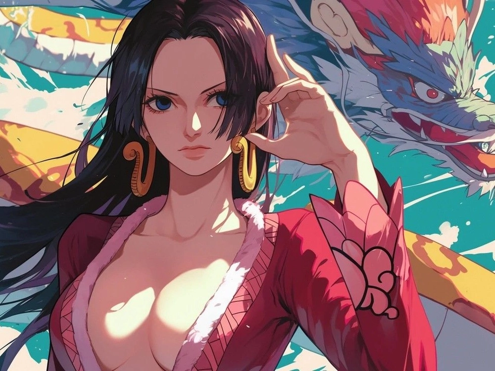 ảnh boa hancock ngầu trong one piece 