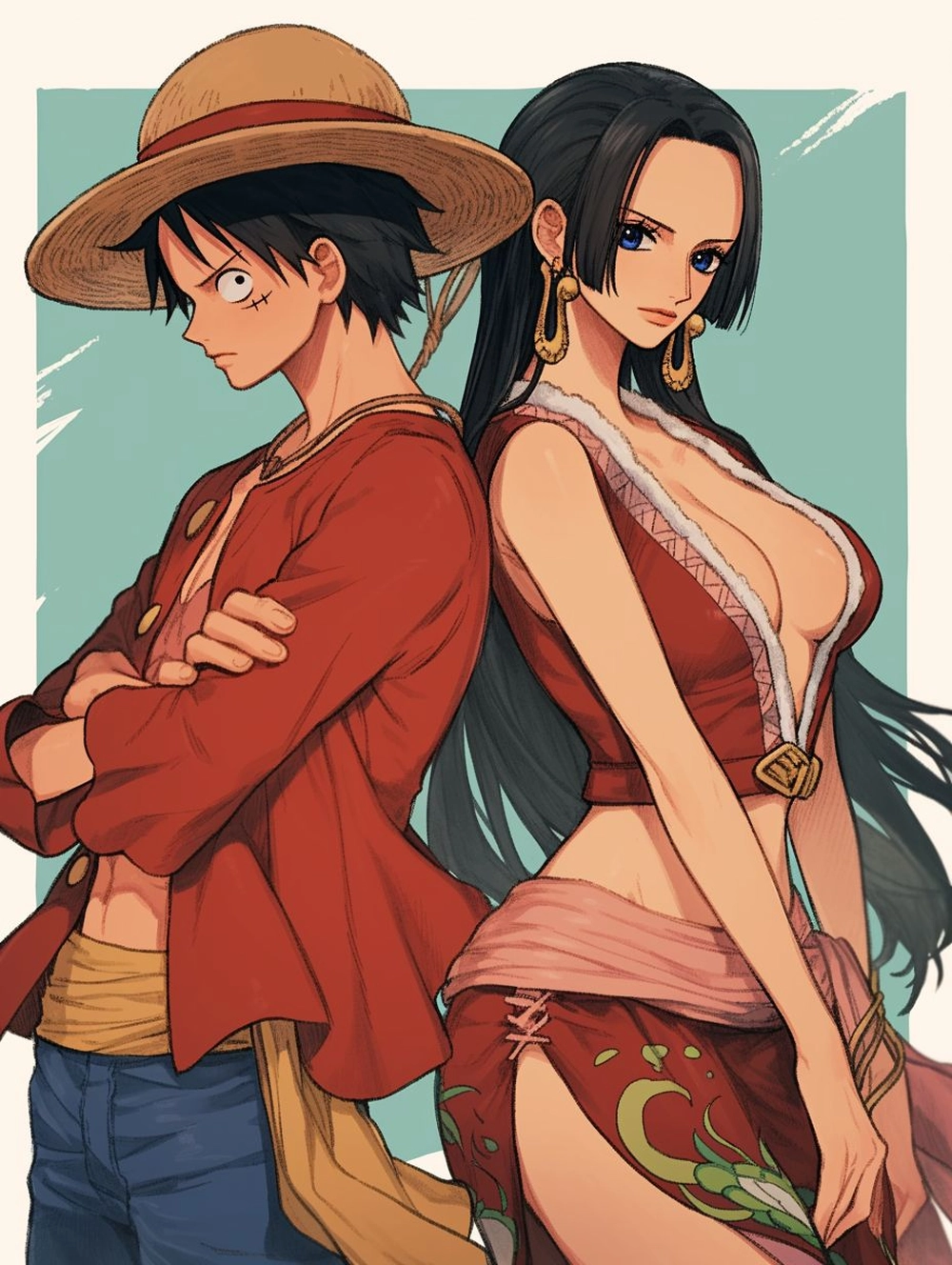ảnh luffy và hancock đẹp mắt 
