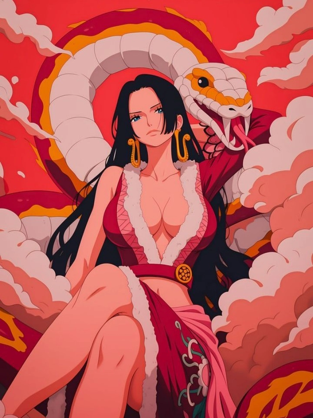 ảnh boa hancock anime girl phong cách mạnh mẽ 