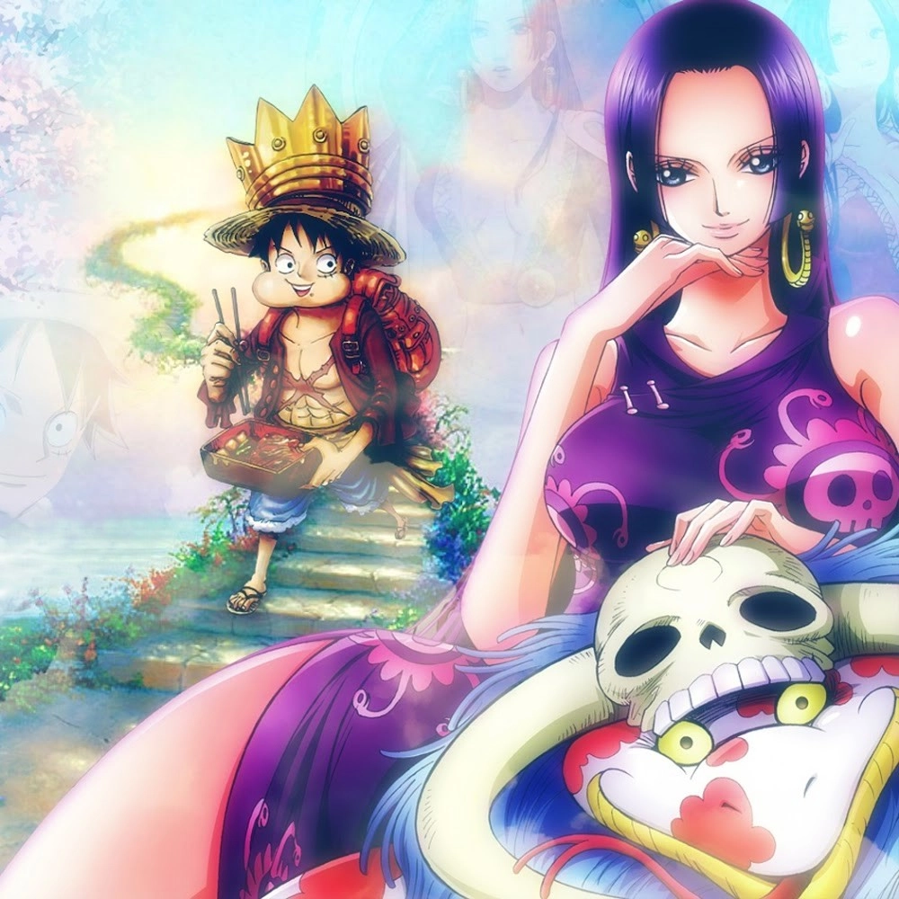 ảnh luffy và hancock đáng yêu 
