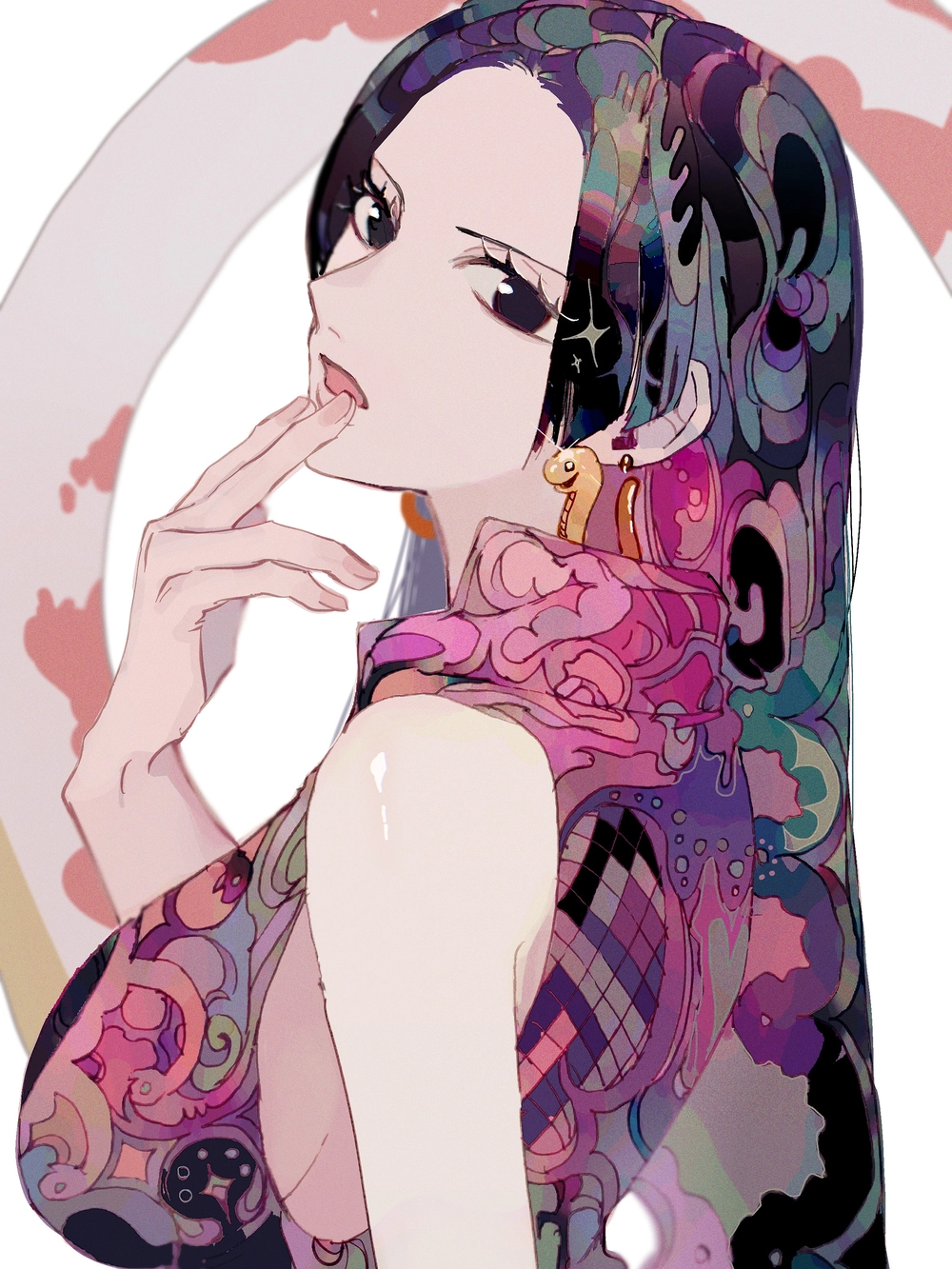 ảnh hoạt hình boa hancock chuẩn anime 