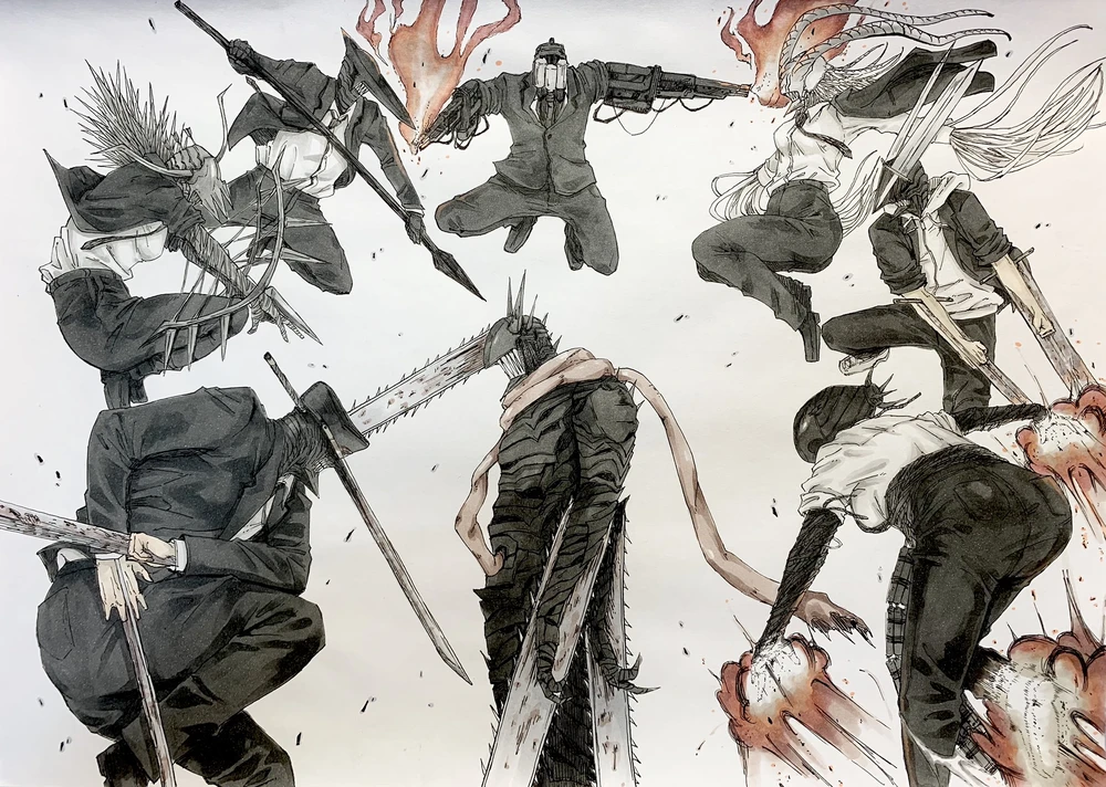 ảnh chainsaw man art