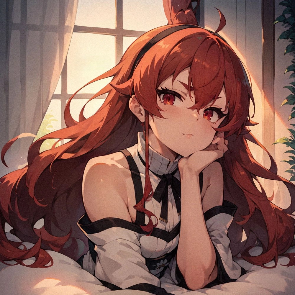 ảnh anime eris boreas đứng nghiêng 