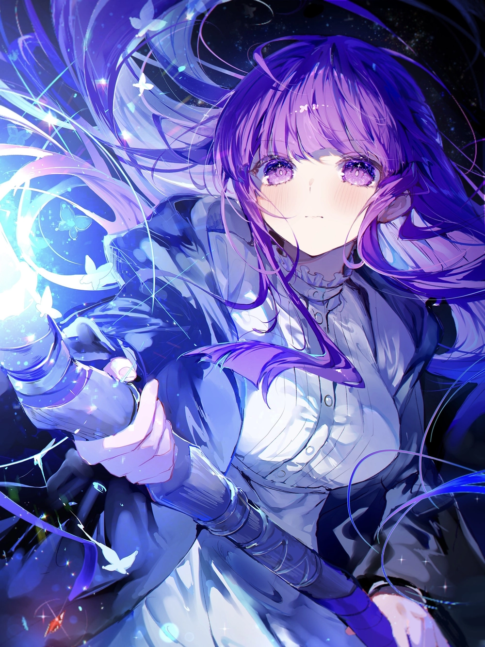 ảnh fern anime trong cảnh hành động 