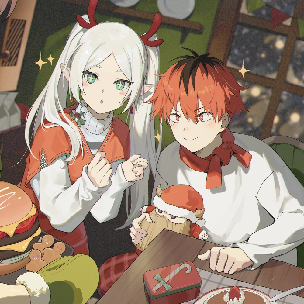 ảnh frieren và nhóm anh hùng trong anime 