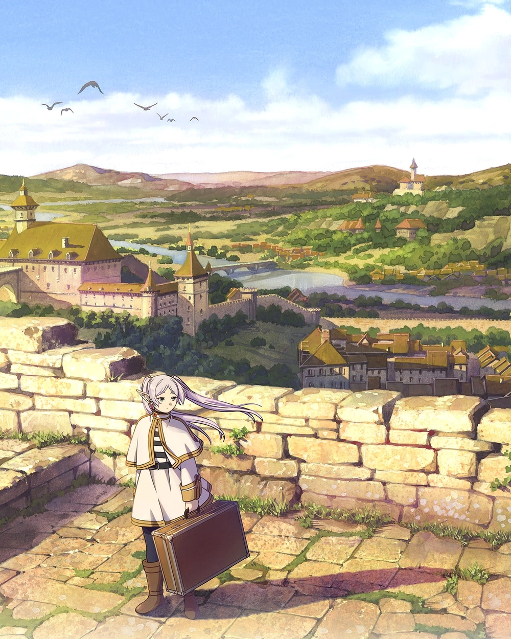 ảnh frieren trong tập đầu anime sousou no frieren 