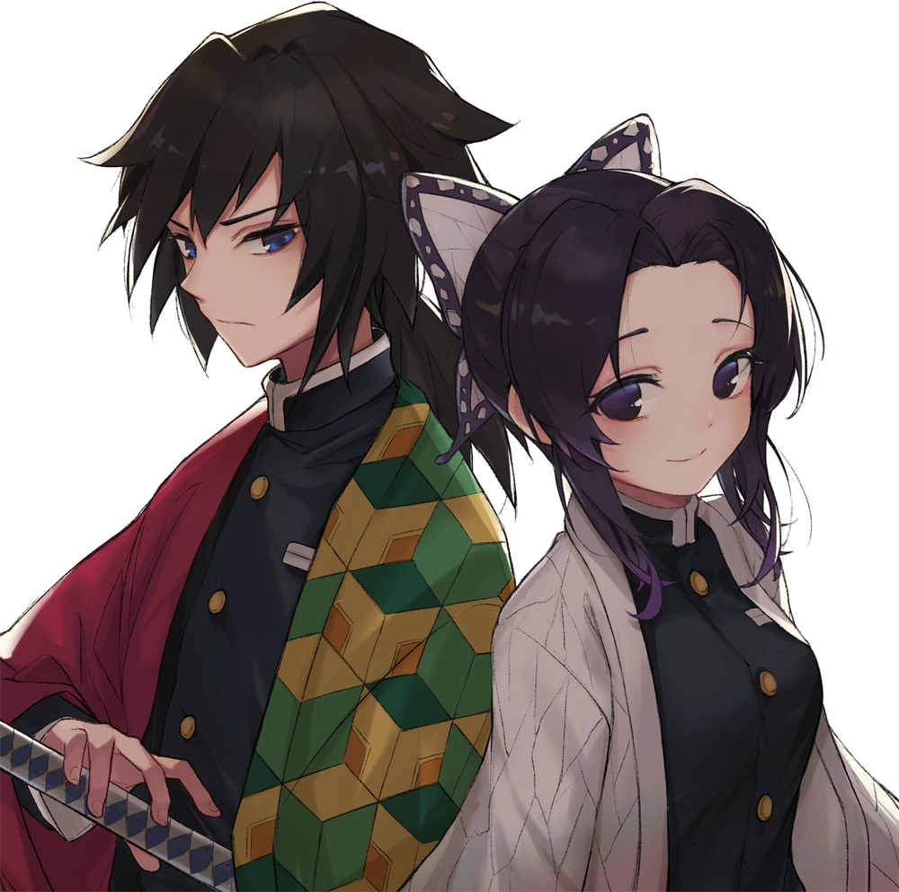 ảnh giyuu và shinobu cute 