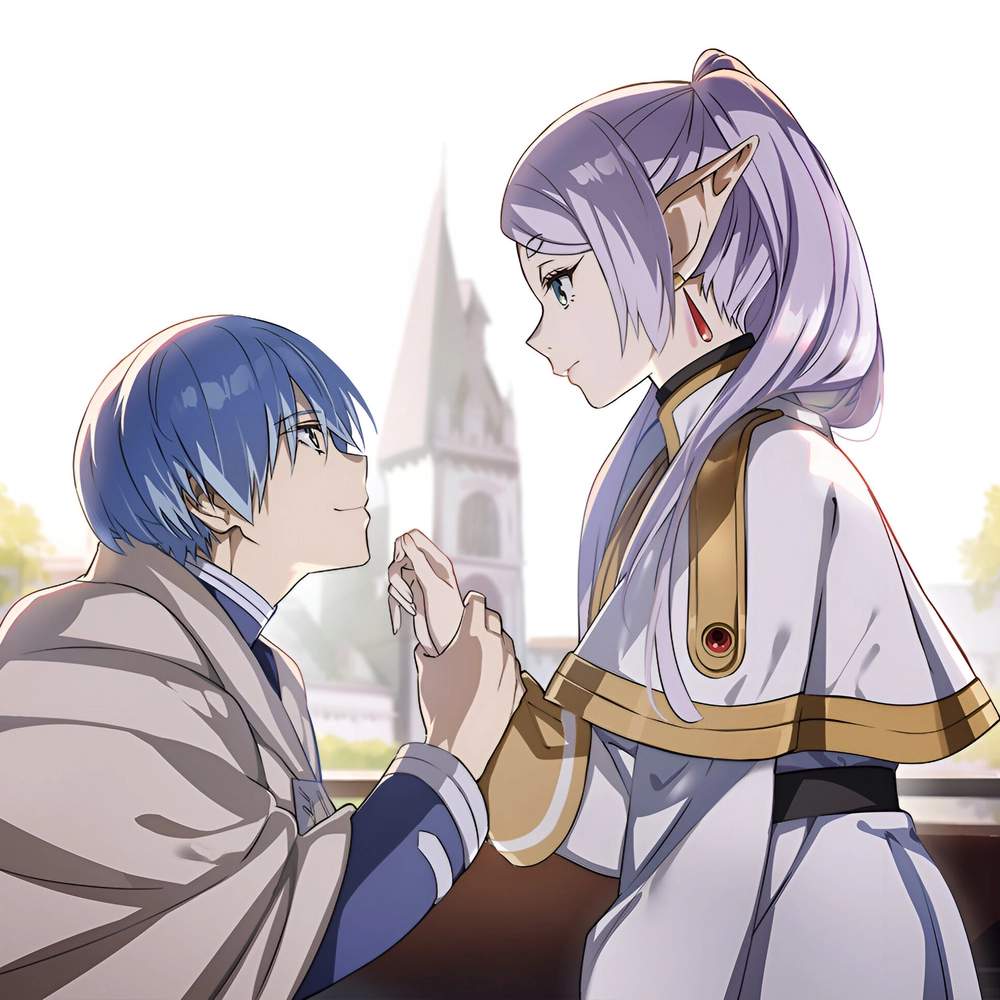 hình himmel anime và frieren đẹp 