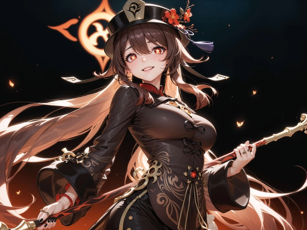 ảnh anime hutao cực kỳ ấn tượng 
