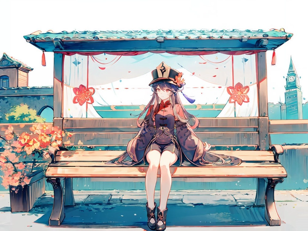 ảnh hu tao anime đẹp lung linh 