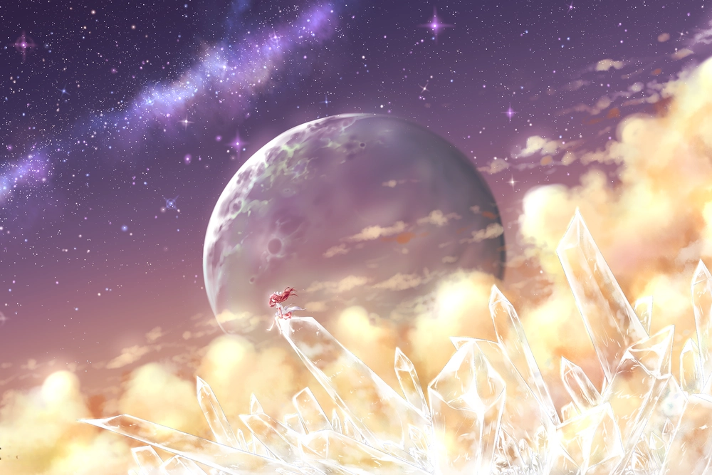 ảnh mặt trăng anime ánh trăng lãng mạn 