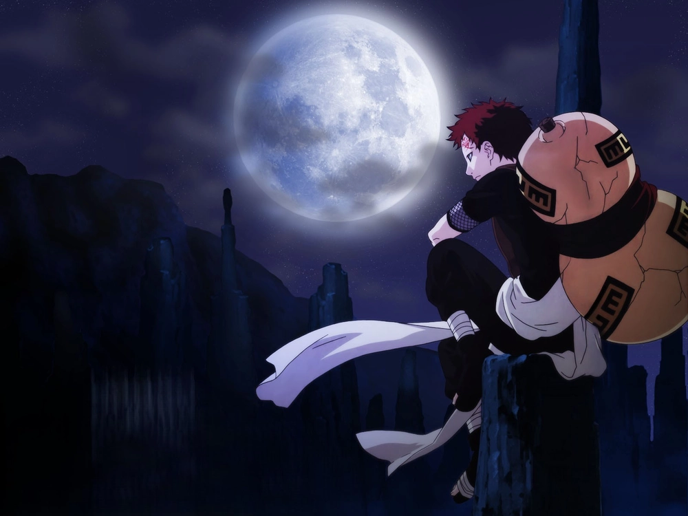 ảnh mặt trăng anime đẹp huyền ảo 