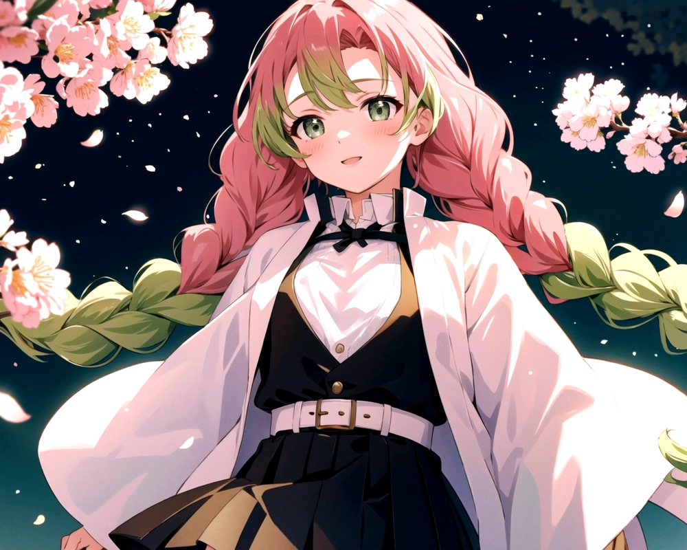 ảnh mitsuri trong bộ truyện Kimetsu no Yaiba 