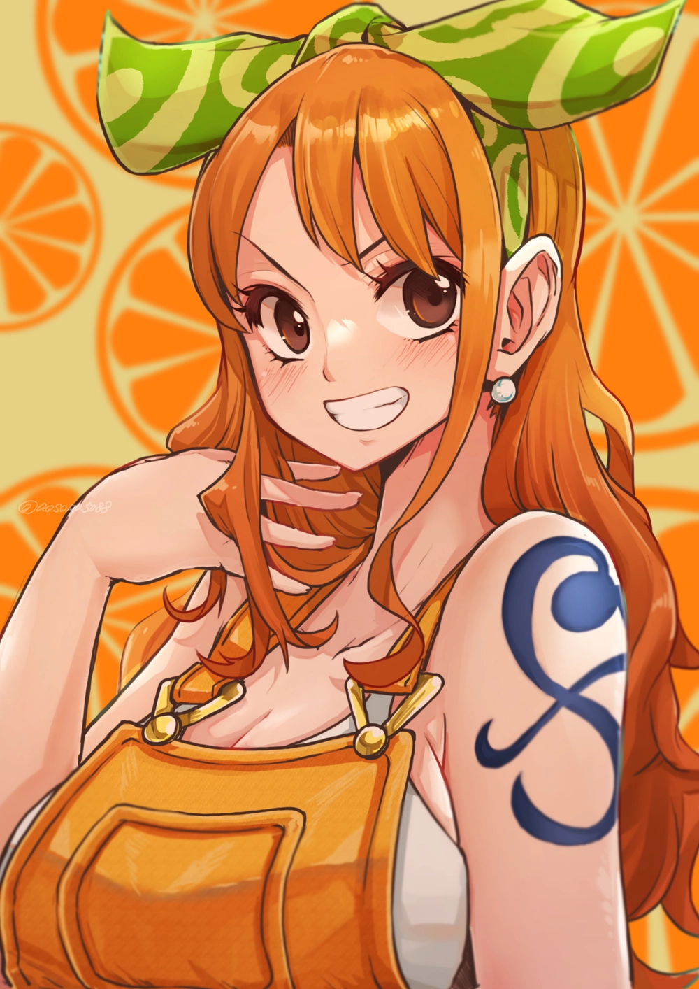 nami girl one piece tạo dáng gợi cảm 