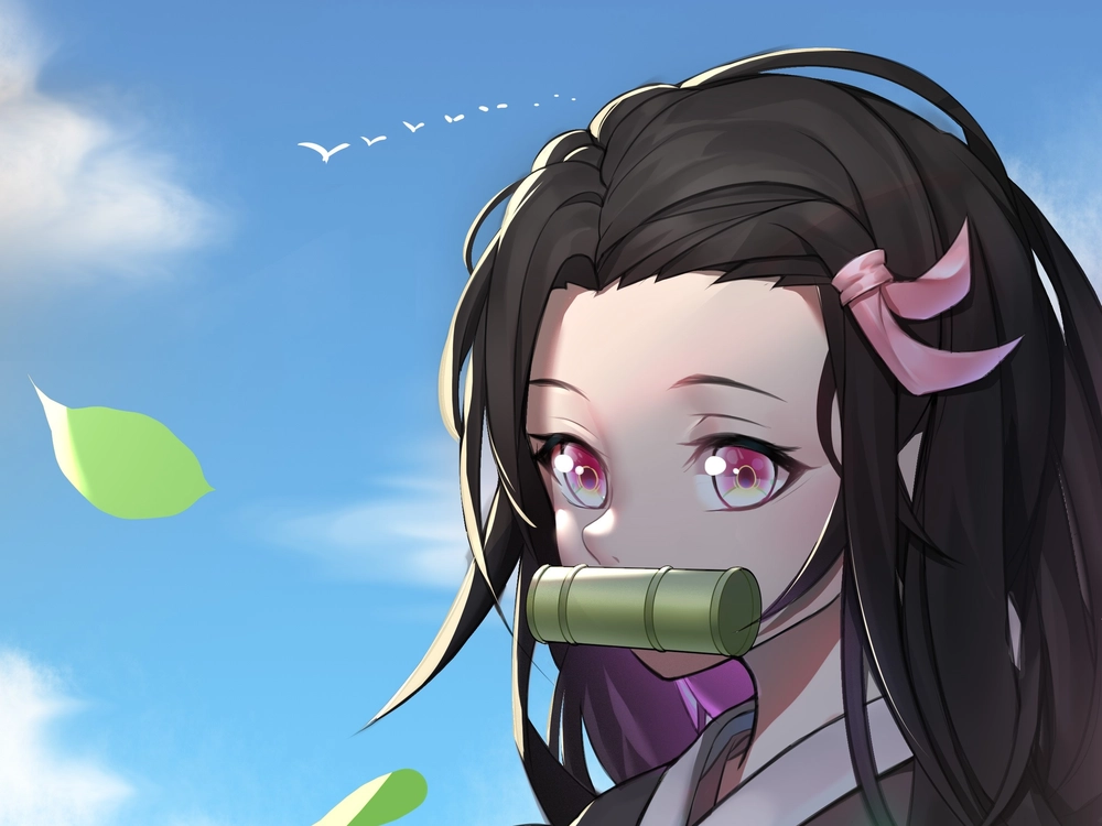 hình ảnh nezuko anime girl 