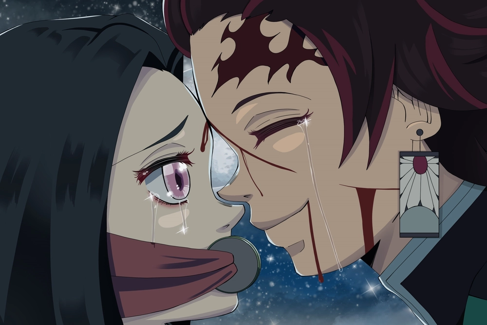 hình ảnh nezuko và tanjiro 
