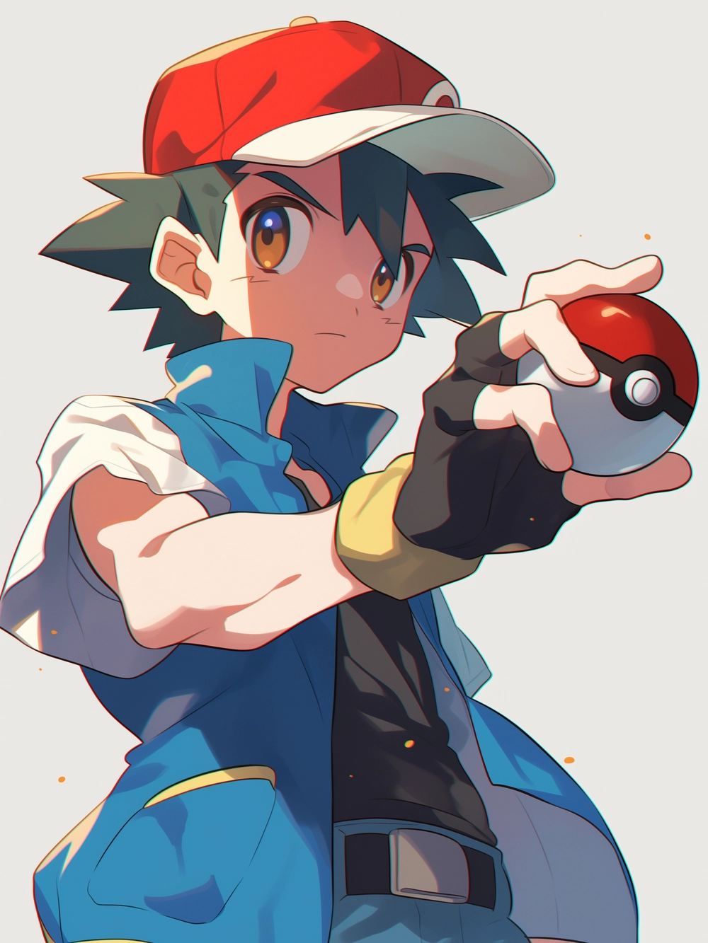 hình satoshi phiên bản anime 