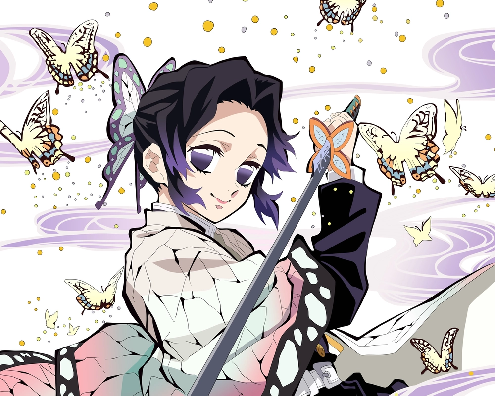 ảnh shinobu và mitsuri dễ thương 