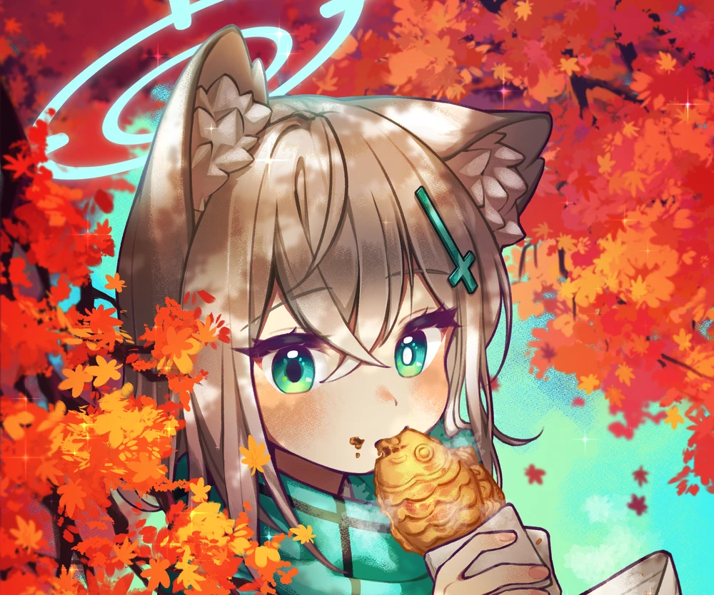 hình shiroko nhìn nghiêng 