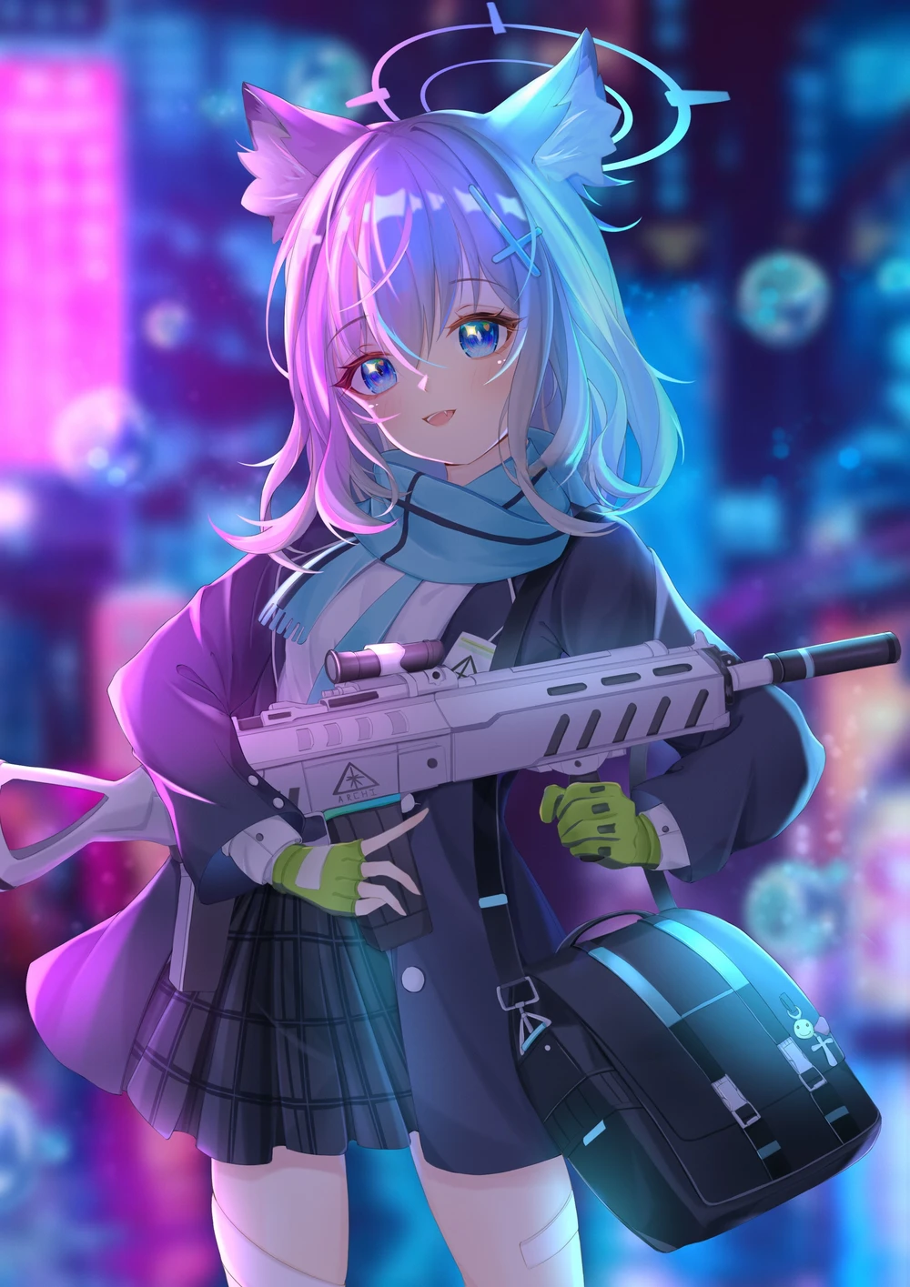 hình vẽ shiroko anime 4k cực nét 