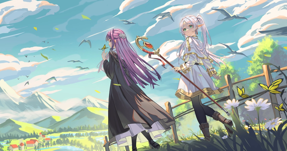 hình anime về pháp sư tiễn táng frieren 
