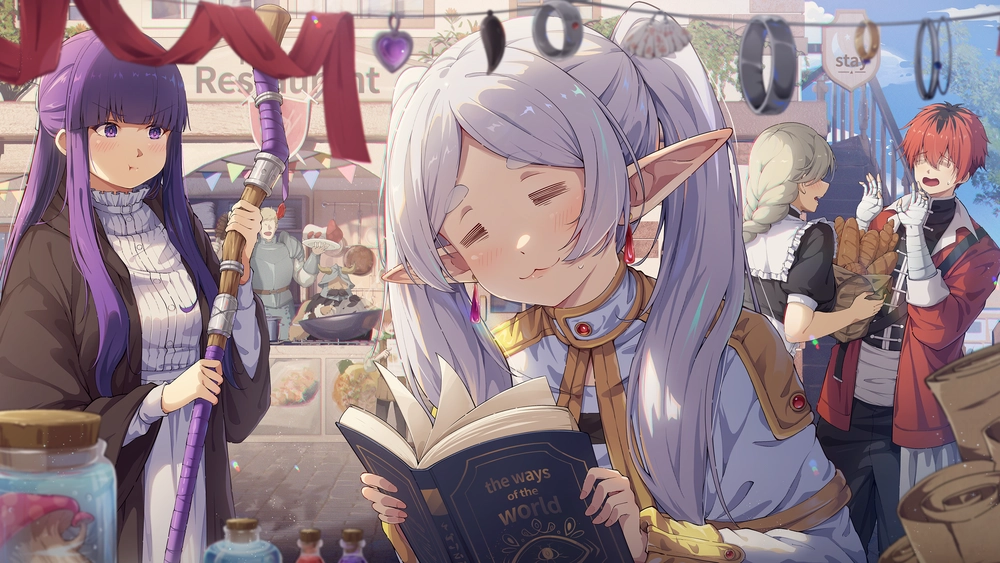 hình anime frieren trong bộ truyện sousou no frieren 