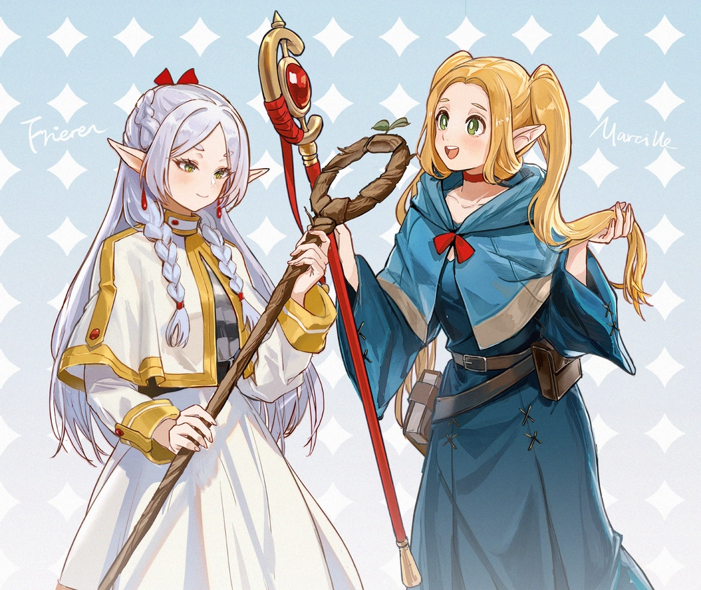 hình ảnh anime về pháp sư tiễn táng frieren 