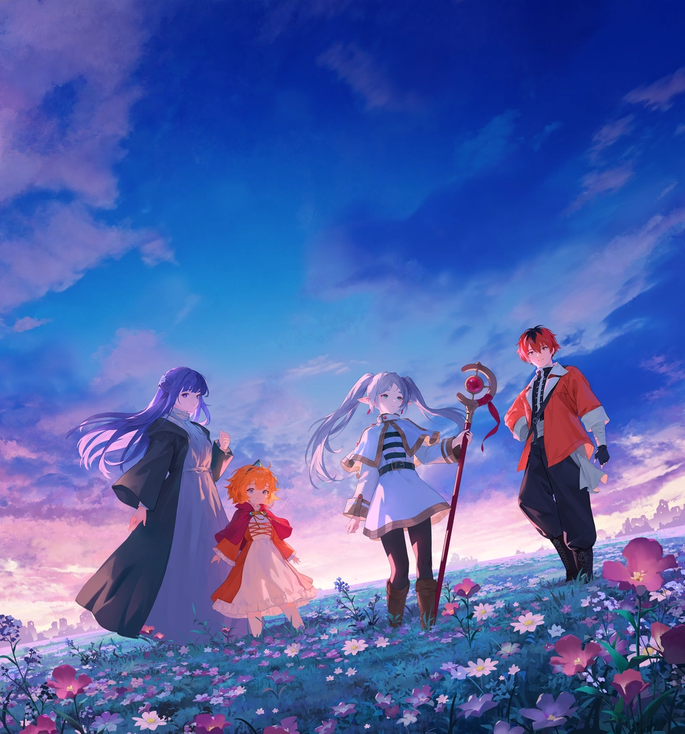 ảnh anime frieren pháp sư tiễn táng đầy cảm xúc 